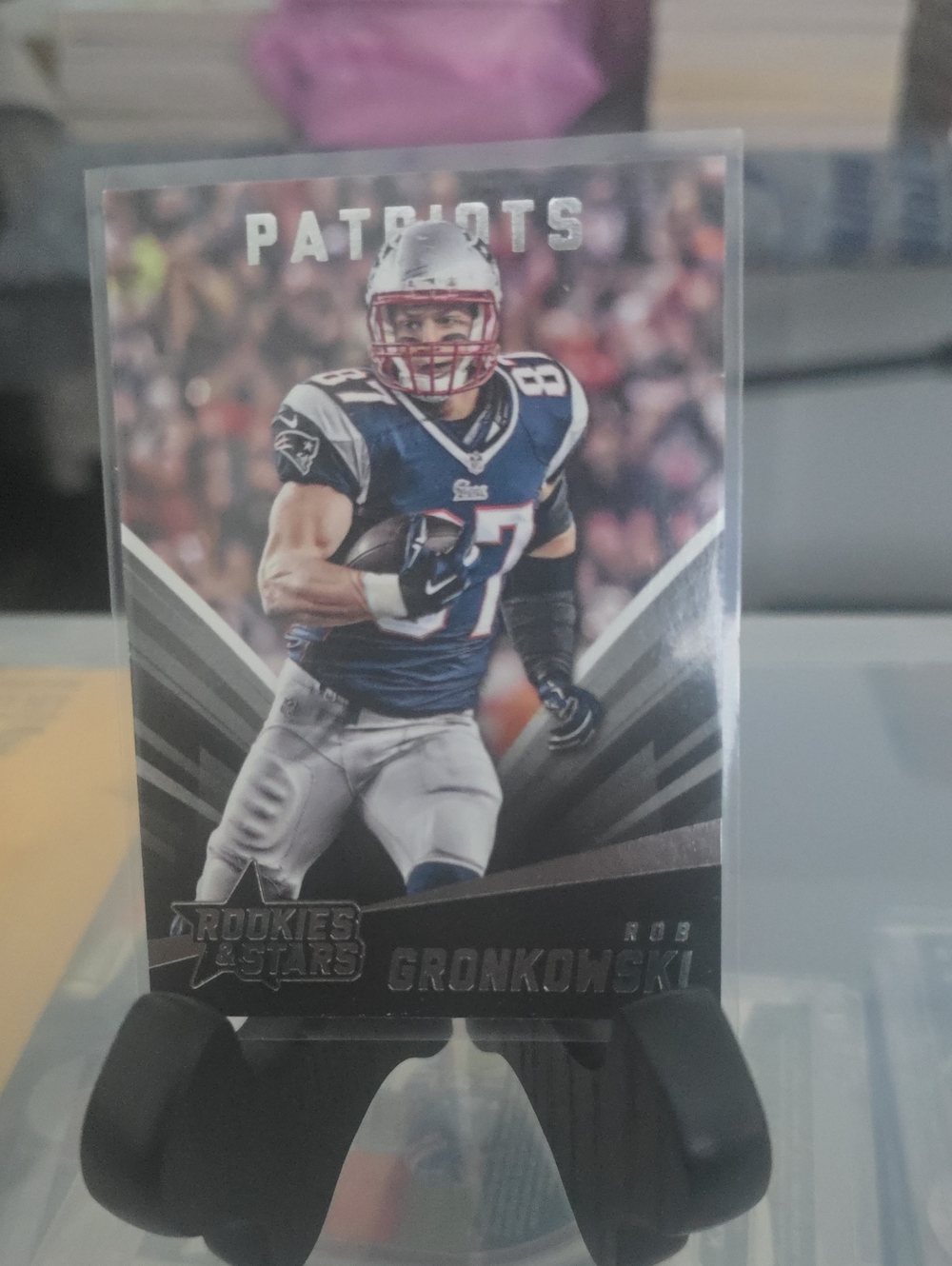 Rob Gronkowski Panini Patriots Football Trading Card - Blue, Silver, White